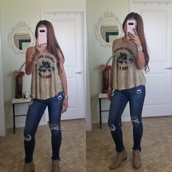 Michelle racerback distressed tank - Picture 4 of 7